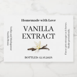 Vanilla Extract Modern Label Sticker VE101_01rt スパークリングワインラベル