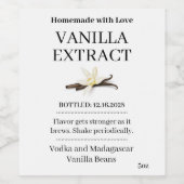 Vanilla Extract Modern Label Sticker VE101wn ワインラベル (シングルラベル)