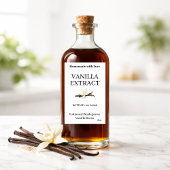 Vanilla Extract Modern Label Sticker VE102tr ワインラベル