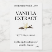 Vanilla Extract Modern Label Sticker VE102tr ワインラベル (シングルラベル)