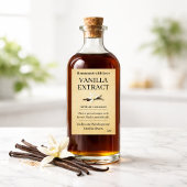 Vanilla Extract Modern Label Sticker VE107tr ワインラベル