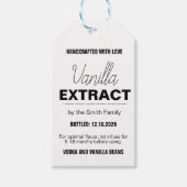 Vanilla Extract Modern Label Sticker VLL1rt ギフトタグ (正面)