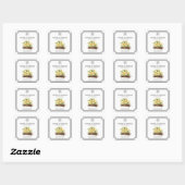 Vanilla Floral Aroma Diffuser Label スクエアシール (シート)