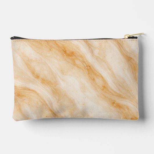 Vanilla Milkshake Marble Texture アクセサリーポーチ (裏面)