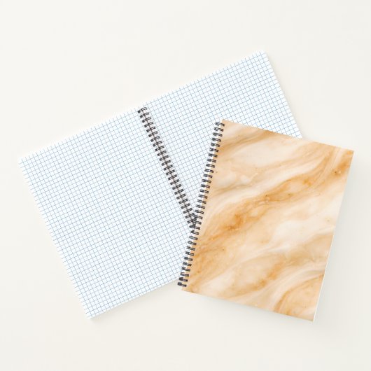 Vanilla Milkshake Marble Texture ノートブック (内部)