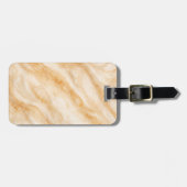 Vanilla Milkshake Marble Texture ラゲッジタグ (正面横)