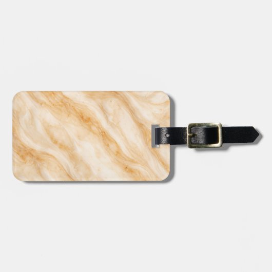 Vanilla Milkshake Marble Texture ラゲッジタグ (正面横)