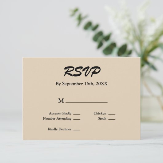 Vanilla RSVPカード (スタンド正面)