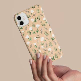 Vanilla & White Floral Phone Case iPhone 16 Proケース