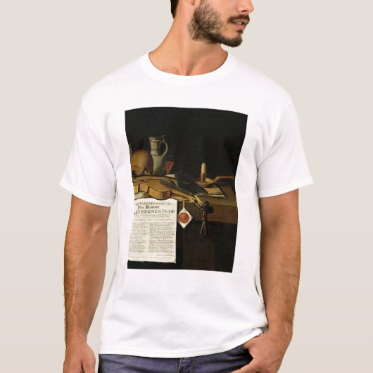 Vanitasの静物画の尊敬 Tシャツ (正面)
