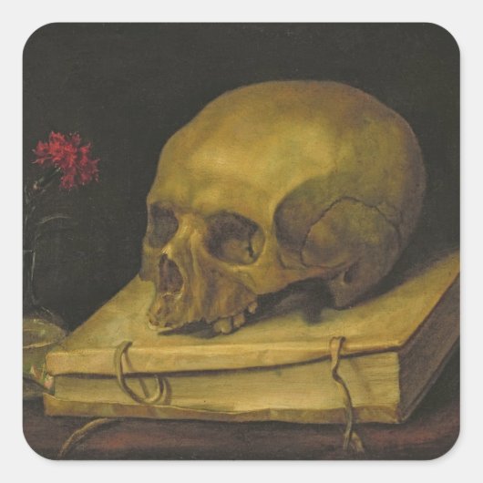 Vanitas, c.1644 (キャンバス上の油) スクエアシール (正面)