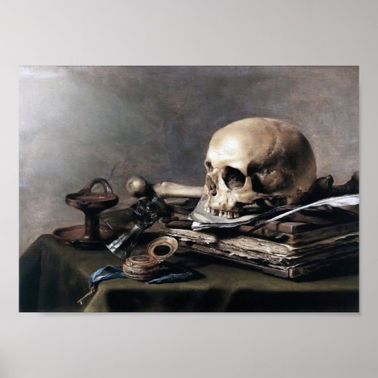 Vanitas, Pieter Claesz ポスター (正面)