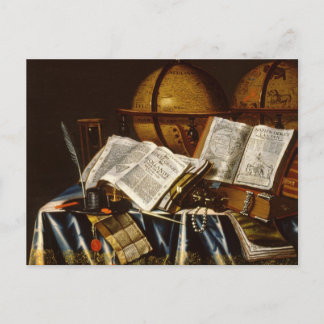 "Vanitas" Still Life - Adam Bernaert (1665) ポストカード