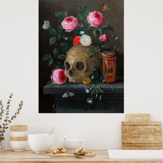 Vanitas Still Life (ca.1665–1670)  ポスター (キッチン)