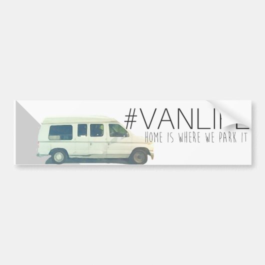 #VANLIFEのバンパーステッカー バンパーステッカー (正面)