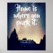 #Vanlifeをテーマにした引用文、ホームは駐車する場所である。 ポスター (正面)