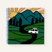 VANLIFE探索ロードトリップアドベンチャー ノートブック (正面)