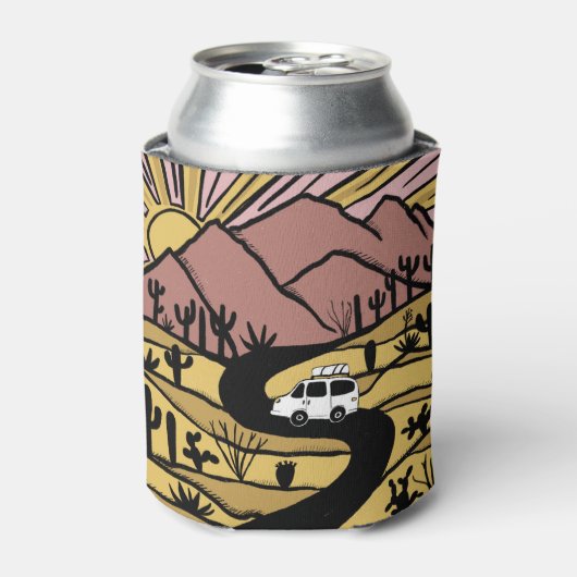 VANLIFE砂漠マウンテンエクスプロアアドベンチャー 缶クーラー (缶正面)