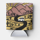 VANLIFE砂漠マウンテンエクスプロアアドベンチャー 缶クーラー (正面)