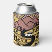 VANLIFE砂漠マウンテンエクスプロアアドベンチャー 缶クーラー (缶裏面)