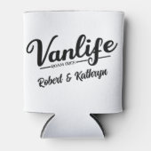 "VanLife" パーソナライズされた 缶クーラー (正面)