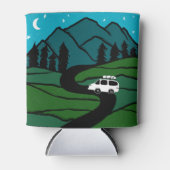 VANLIFE Trees Forest Mountain Explore冒険 缶クーラー (正面)