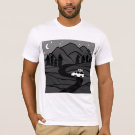 VANLIFE Trees Forest Mountain Explore冒険 Tシャツ