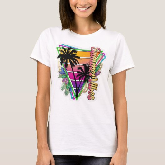 Vanlife Tropical Dream Tシャツ (正面)