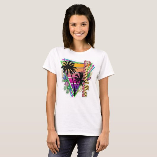 Vanlife Tropical Dream Tシャツ (正面フル)