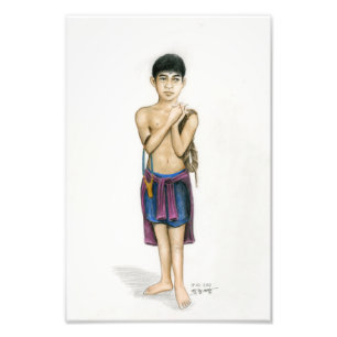 Vannak Anan Prum著カンボジアの男の子の写真 フォトプリント