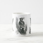 Vannak Anan Prum著3羽のカンボジアの鳥が付いているマグ コーヒーマグカップ (中央)