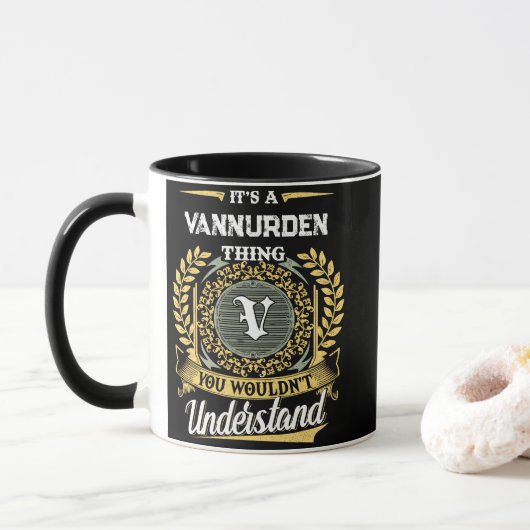 VANNURDENのものだから分かるまい マグカップ (ドーナツ)