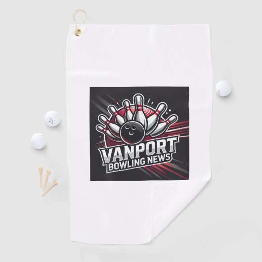 VanPort Bowling News Golf Towel ゴルフタオル (インサイチュ)