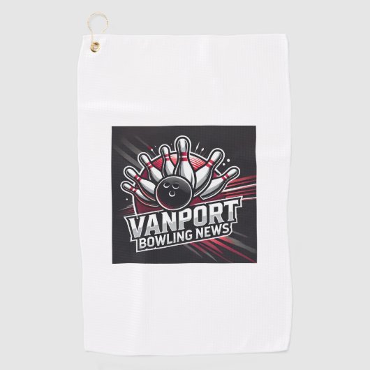 VanPort Bowling News Golf Towel ゴルフタオル (正面)