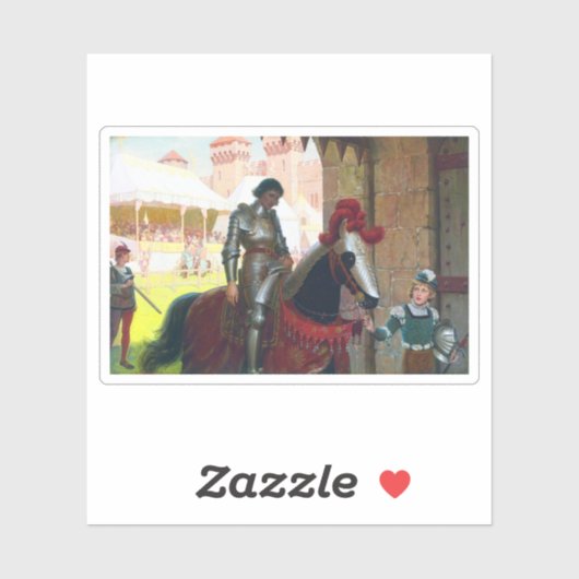 Vanquished, by Edmund Blair Leighton シール (シート)