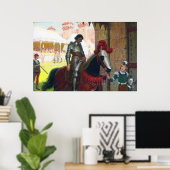 Vanquished, by Edmund Blair Leighton ポスター (ホームオフィス)