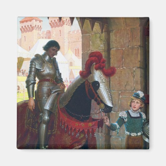 Vanquished, by Edmund Blair Leighton マグネット (正面)