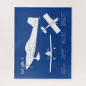 Van's RV-3 – 飛行機の設計図の計画ABD ジグソーパズル (縦)