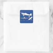 Van's RV-3 – 飛行機の設計図の計画ABD スクエアシール (バッグ)