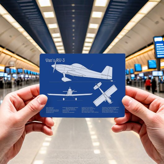 Van's RV-3 – 飛行機の設計図の計画ABD ポストカード