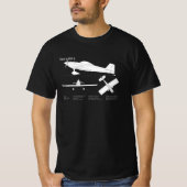 Van's RV-3 – 飛行機の設計図の計画ABD Tシャツ (正面)