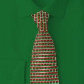Vanuatu Flag Brick Pattern ネクタイ