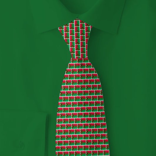 Vanuatu Flag Brick Pattern ネクタイ