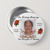 Vao's伯母さんの葬儀のピン 缶バッジ (正面&裏面)