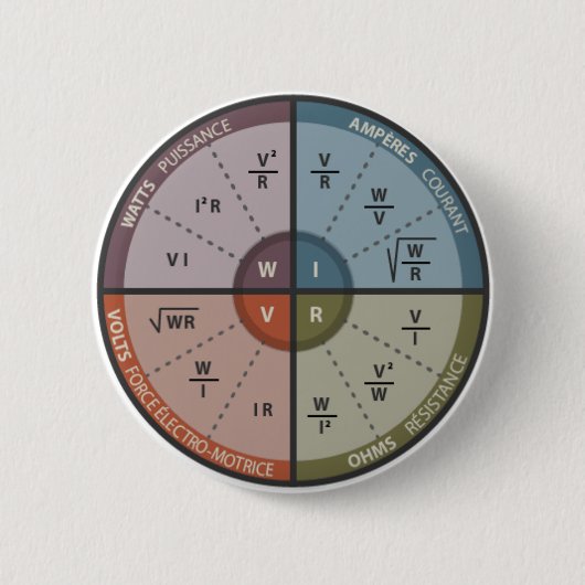 Vapeのオーム法律 缶バッジ (正面)