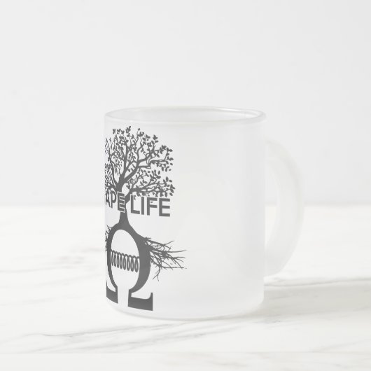 Vapeの生命マグ フロストグラスマグカップ (正面右)