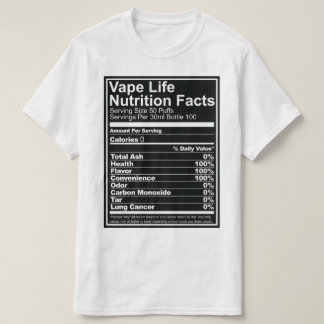 Vapeの生命栄養物の事実 Tシャツ