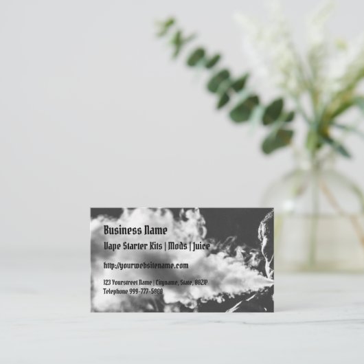 Vapeの雲の名刺を吹くこと 名刺 (スタンド正面)