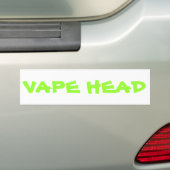 VAPEの頭部 バンパーステッカー (車上)