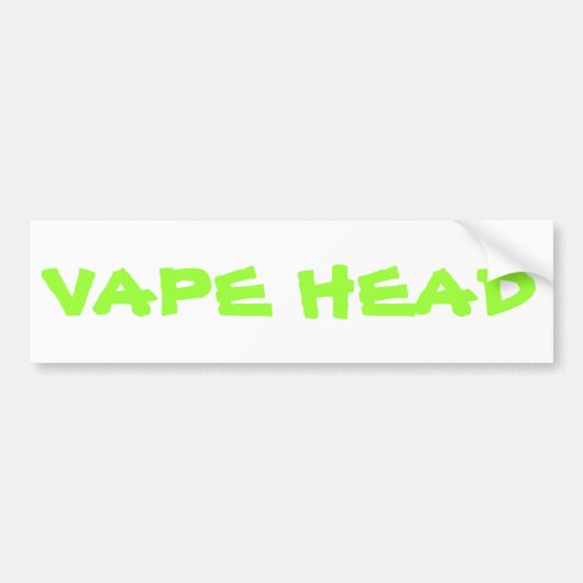 VAPEの頭部 バンパーステッカー (正面)